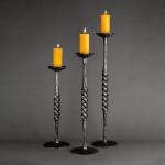 Set of 3 Metal Candle Holders