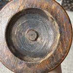 Tall Vintage Wooden Candle Holder for Rituals