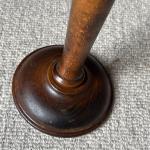 Tall Vintage Wooden Candle Holder for Rituals