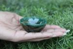 Hand-Carved Green Jade Healing Altar Bowl