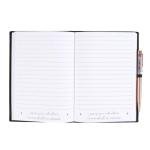 Black Velvet Manifestation Journal with Amethyst Pen