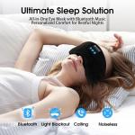 Bluetooth Sleep Mask with Built-in Headphones
