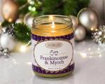 Frankincense & Myrrh Soy Candle - Hand Poured