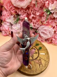 Fluorite Mermaid Wand: Magical Ritual Tool