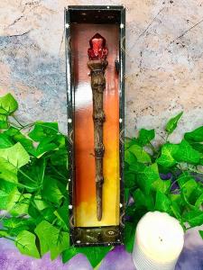 Witchy Resin Wand for Rituals and Altar Decor