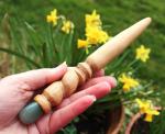 Beech Wood Wand with Green Aventurine Crystal