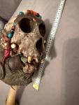 Tibetan Shamanic Monkey Skull Ritual Wand