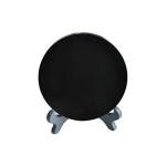 Black Obsidian Scrying Mirror with Stand, 4 Inch