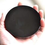 Black Obsidian Scrying Mirror with Stand, 4 Inch