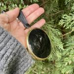 Vintage Brass Scrying Mirror for Witchcraft Rituals