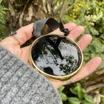 Vintage Brass Scrying Mirror for Witchcraft Rituals