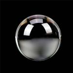 Clear Crystal Healing Sphere with Base for Decor