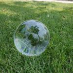 Clear Crystal Glass Sphere for Healing and Decor