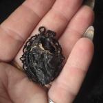 Gothic Crow Heart Pendant for Unique Self-Care