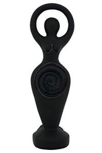 Black Spiral Goddess Statue for Your Rituals