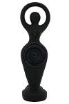Black Spiral Goddess Statue for Your Rituals