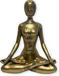 Gold Yoga Meditation Figurine - Zen Home Decor