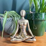 Gold Yoga Meditation Figurine - Zen Home Decor
