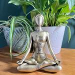 Gold Yoga Meditation Figurine - Zen Home Decor