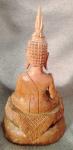 Hand-Carved Wooden Buddha Statue for Zen Spaces