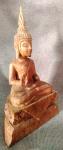 Hand-Carved Wooden Buddha Statue for Zen Spaces