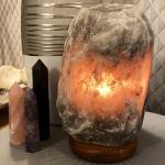 Grey Himalayan Salt Lamp - Spiritual Night Light