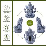 Solar Ganesh Statue - Blessing Sculpture for Home