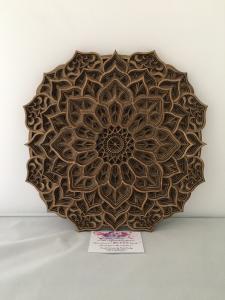Multi-Layered Mandala Henna Flower Wall Art