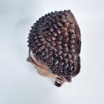 Wooden Buddha Head Wall Mask for Meditation