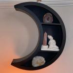 Crescent Moon Shelf for Spiritual Home Decor