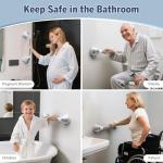 Roylvan Bathroom Grab Bars with Suction Cups