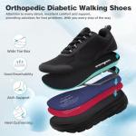 Orthocomfoot Men's Orthopedic Diabetic Walking Shoes