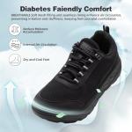 Orthocomfoot Men's Orthopedic Diabetic Walking Shoes