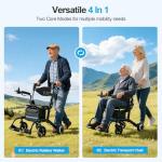 Moovon 4-in-1 Electric Walker and Wheelchair