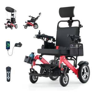 Lightweight Foldable Electric Wheelchair with Bluetooth