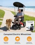 Lightweight Foldable Electric Wheelchair with Bluetooth
