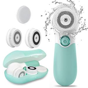 Electric Facial Cleansing Brush with 3 Attachments