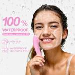 Rechargeable Silicone Face Scrubber with Vibrating Massage