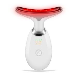 Portable Face and Neck Massager with LED Lights