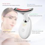 Portable Face and Neck Massager with LED Lights