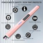 Rechargeable Flameless Electric Candle Lighter - Rose Gold