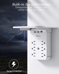Wall Outlet Expander with Surge Protection & USB Ports