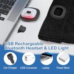 Bluetooth Beanie Hat with Light for Men