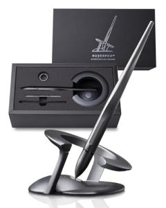 Novium Hoverpen - Space Black, Futuristic Ballpoint Pen