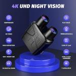 4K Night Vision Goggles with HD Screen