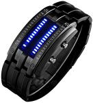 LED Digital Waterproof Watch for Men - Black
