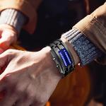 LED Digital Waterproof Watch for Men - Black