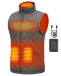 Heated Puffer Vest with Battery Pack for Winter