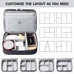 Portable Double Layer Travel Organizer for Electronics