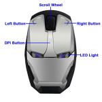 Wireless Iron Man Mouse for PC and Mac